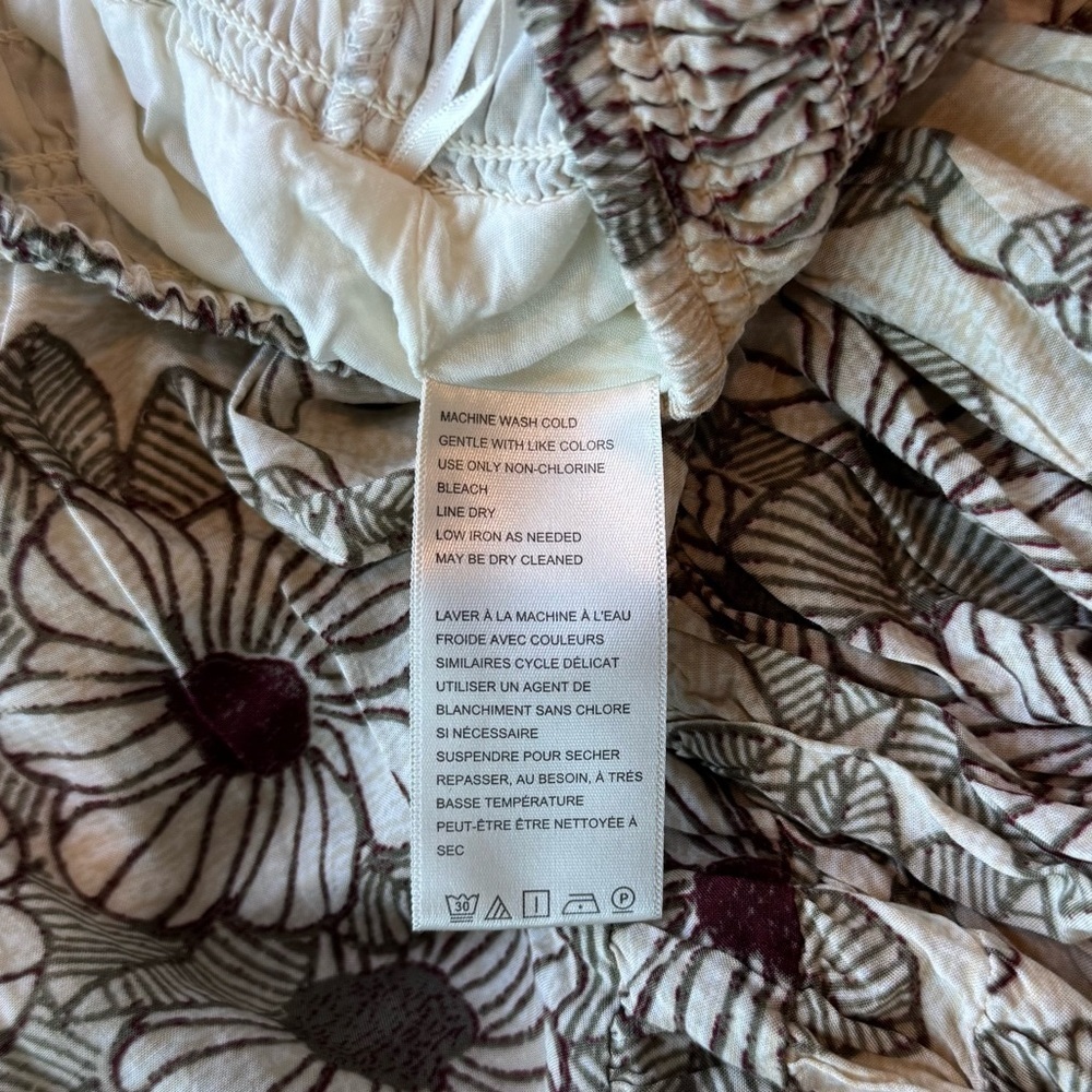 Free People Morning Sun Floral Print Maxi Hi Lo Skirt Size Small - Picture 8 of 9